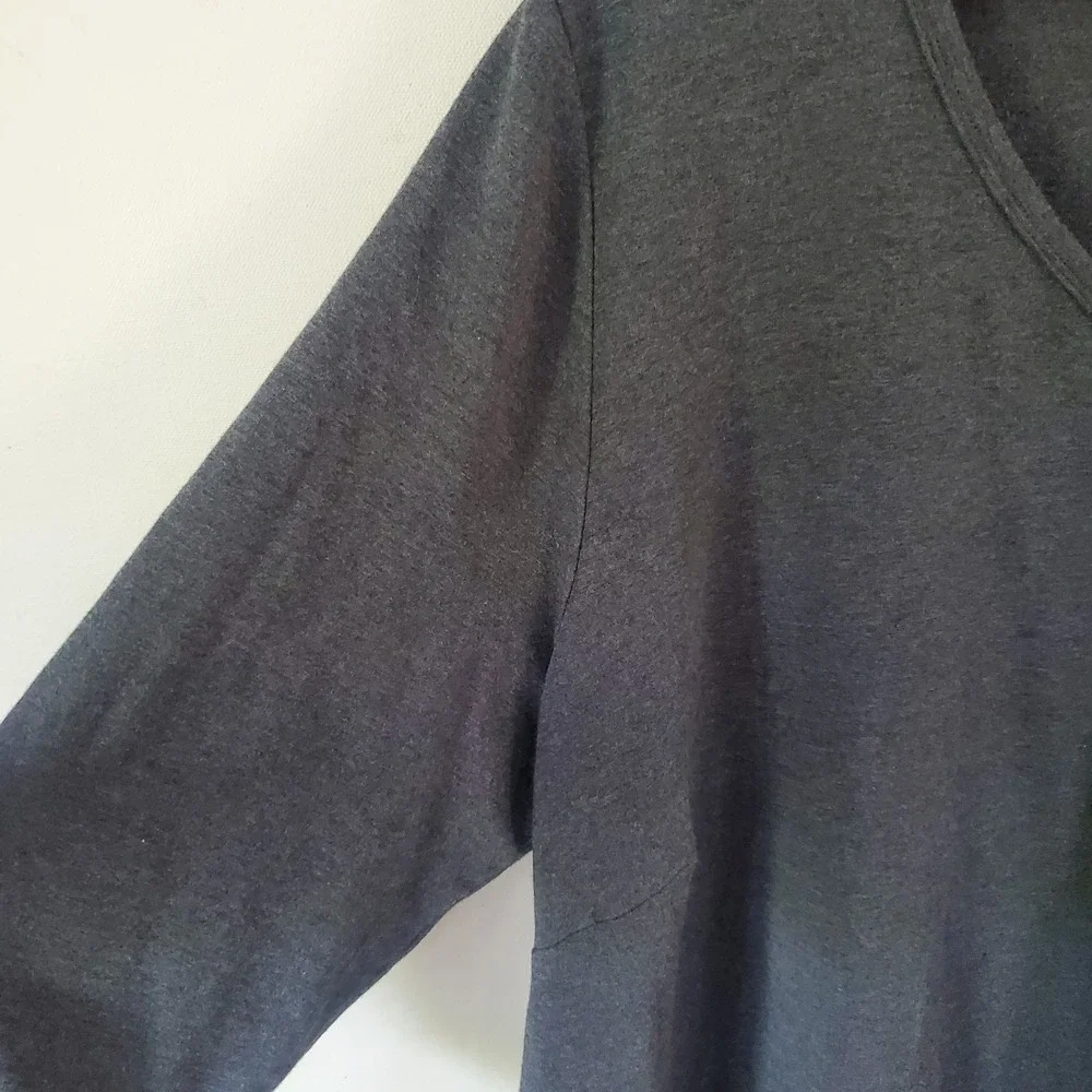 Womens Oversized Tunic 1X Bamboo Organic Cotton Stretch‎ Pockets Layer Lagenlook